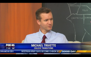 Michael visits with Good Day Charlotte