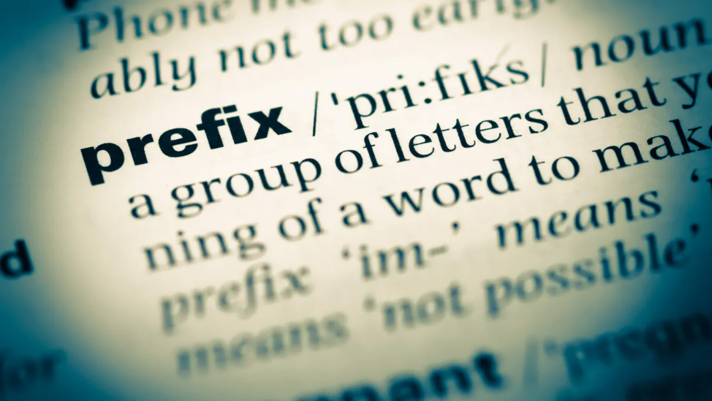 60 Most Common Prefixes List – with Meanings