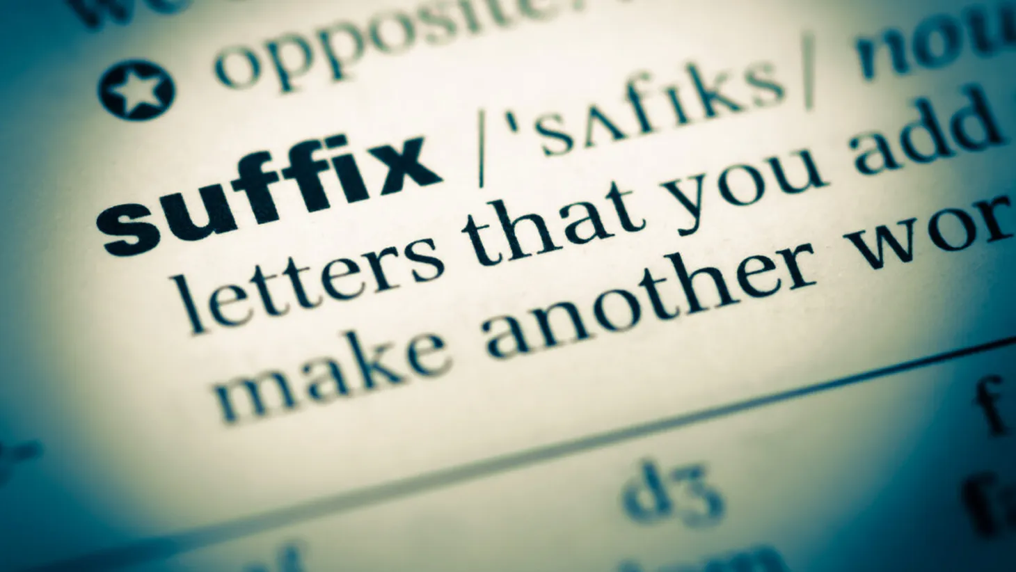46 Most Common Suffixes with their Meanings