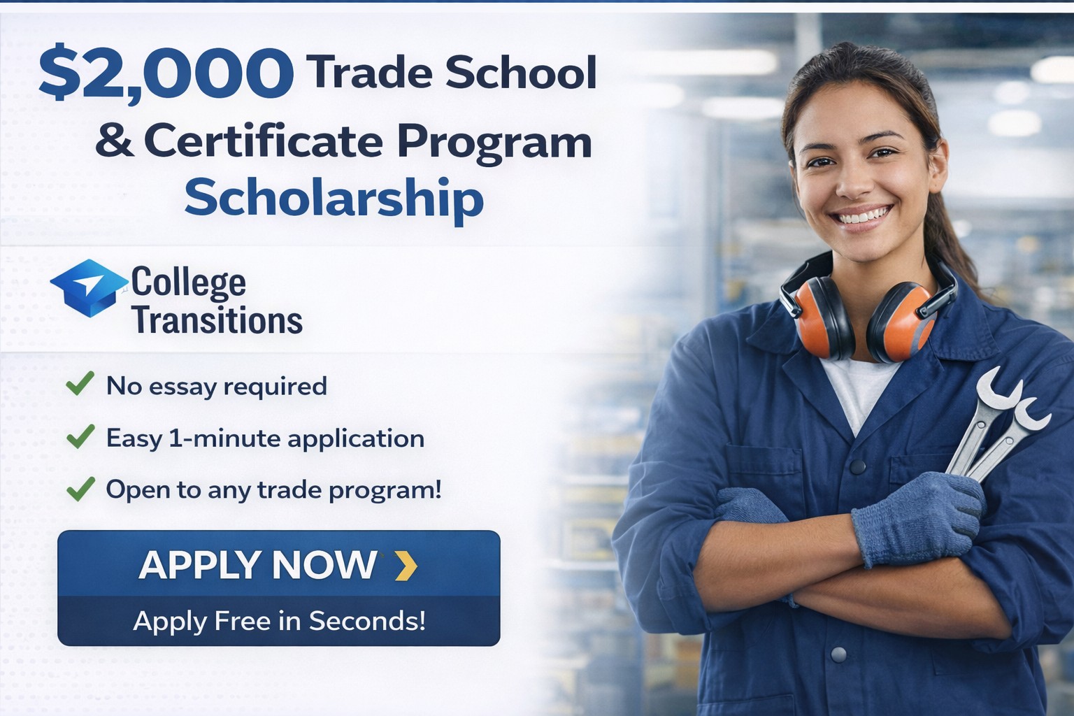$2,000 Trade School & Certificate Program