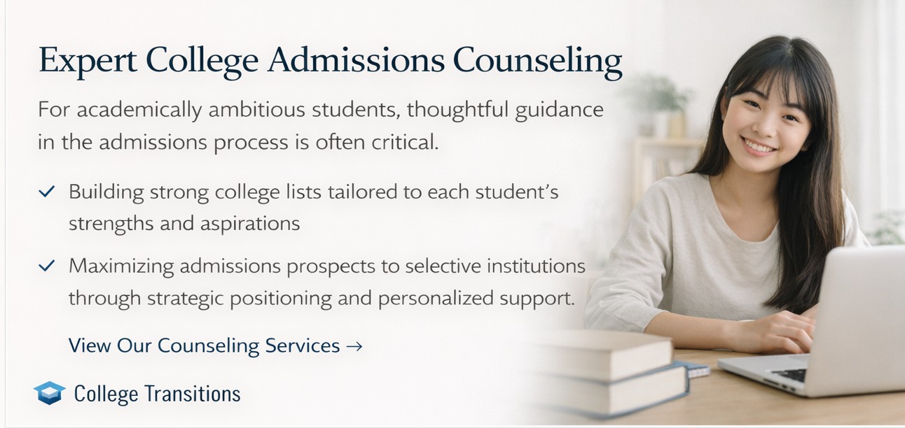 College Transitions College Admissions Consulting 