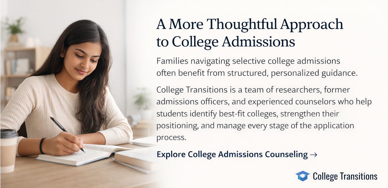 College Transitions College Admissions Consulting 