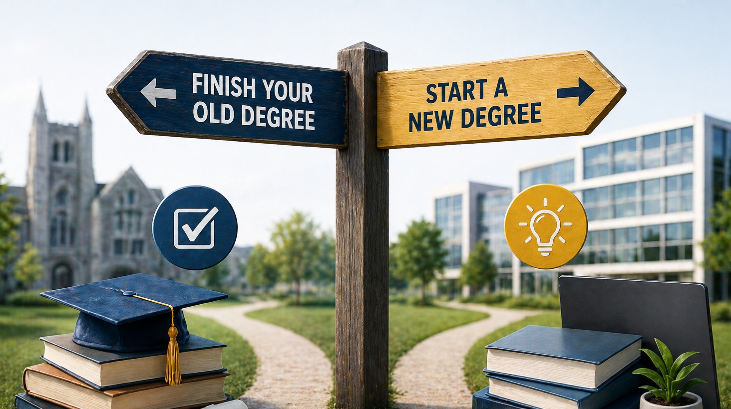 Should You Finish Your Old Degree or Start a New One? (2026)